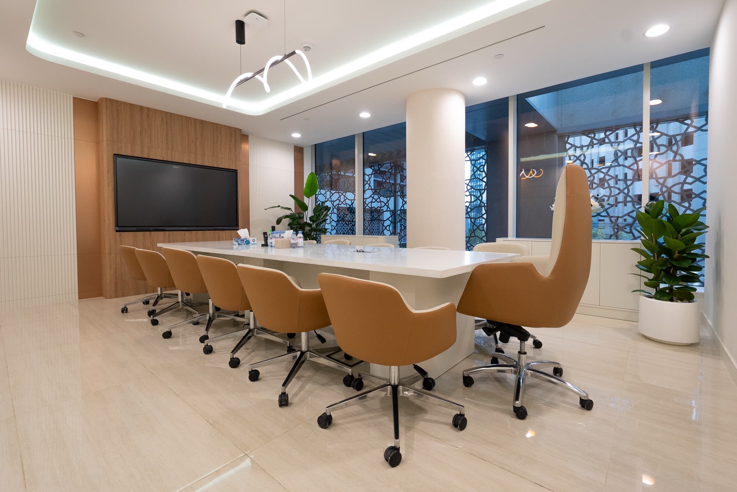 Boardroom at the Onelink Group office in Downtown Dubai